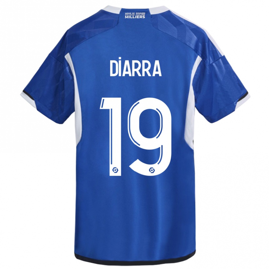 Kids Football Habib Diarra #19 Blue Home Jersey 2023/24 T-Shirt Canada