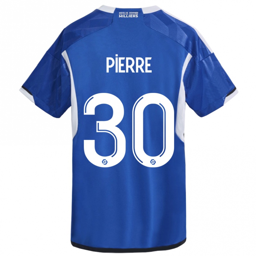 Kids Football Alexandre Pierre #30 Blue Home Jersey 2023/24 T-Shirt Canada