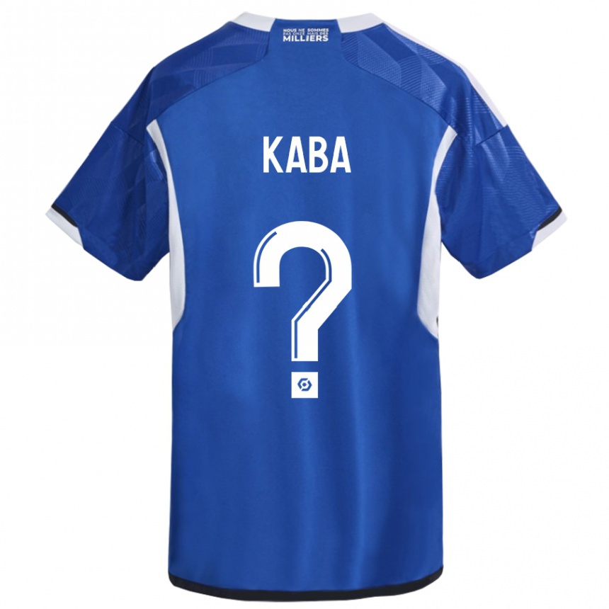 Kids Football Kanfory Kaba #0 Blue Home Jersey 2023/24 T-Shirt Canada