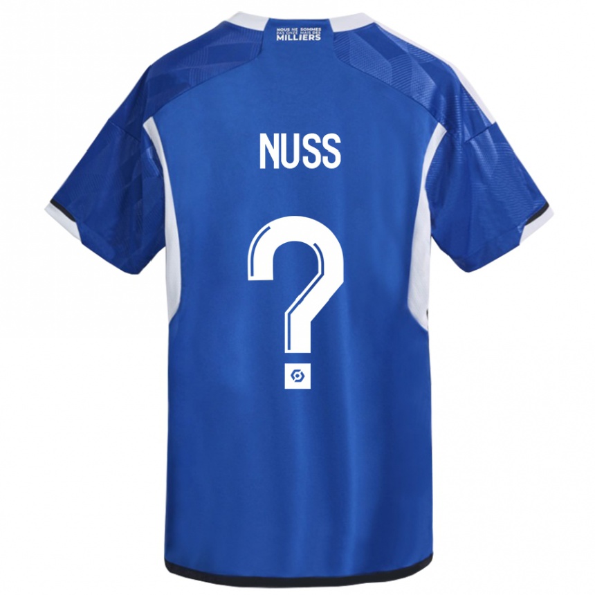 Kids Football Antoine Nuss #0 Blue Home Jersey 2023/24 T-Shirt Canada