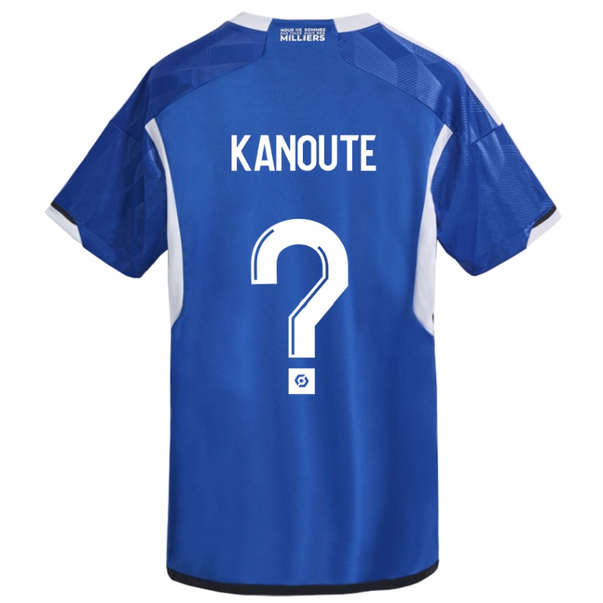 Kids Football Mahamadou Kanouté #0 Blue Home Jersey 2023/24 T-Shirt Canada