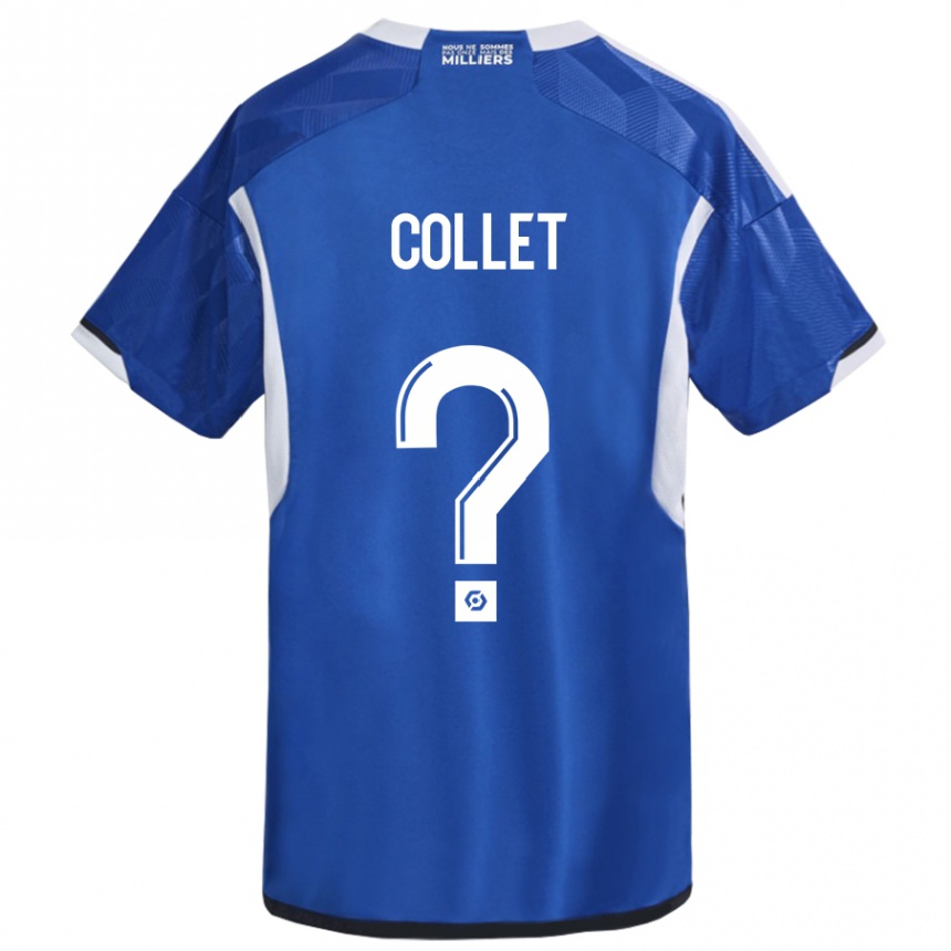 Enfant Football Maillot Arthur Tirard Collet #0 Bleu Tenues Domicile 2023/24 Canada