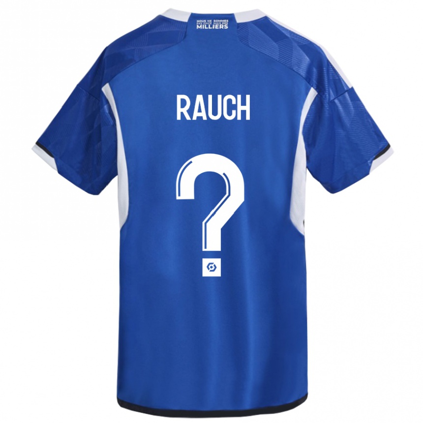 Kids Football Hugo Rauch #0 Blue Home Jersey 2023/24 T-Shirt Canada