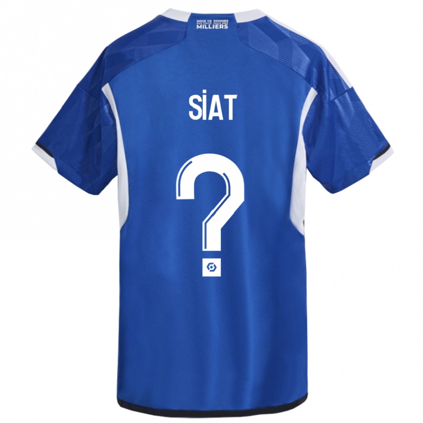 Enfant Football Maillot Victor Siat #0 Bleu Tenues Domicile 2023/24 Canada