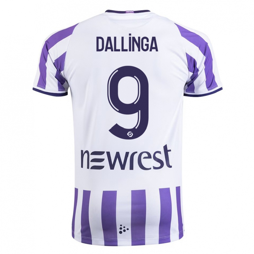 Enfant Football Maillot Thijs Dallinga #9 Blanc Tenues Domicile 2023/24 Canada