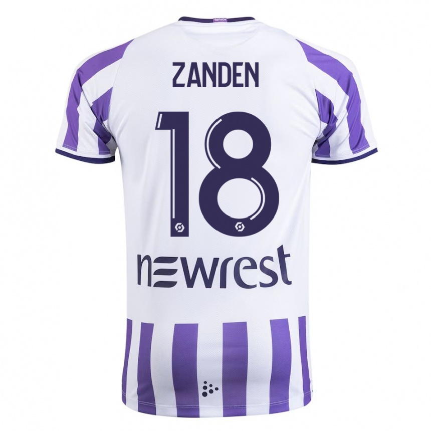 Enfant Football Maillot Oliver Zandén #18 Blanc Tenues Domicile 2023/24 Canada