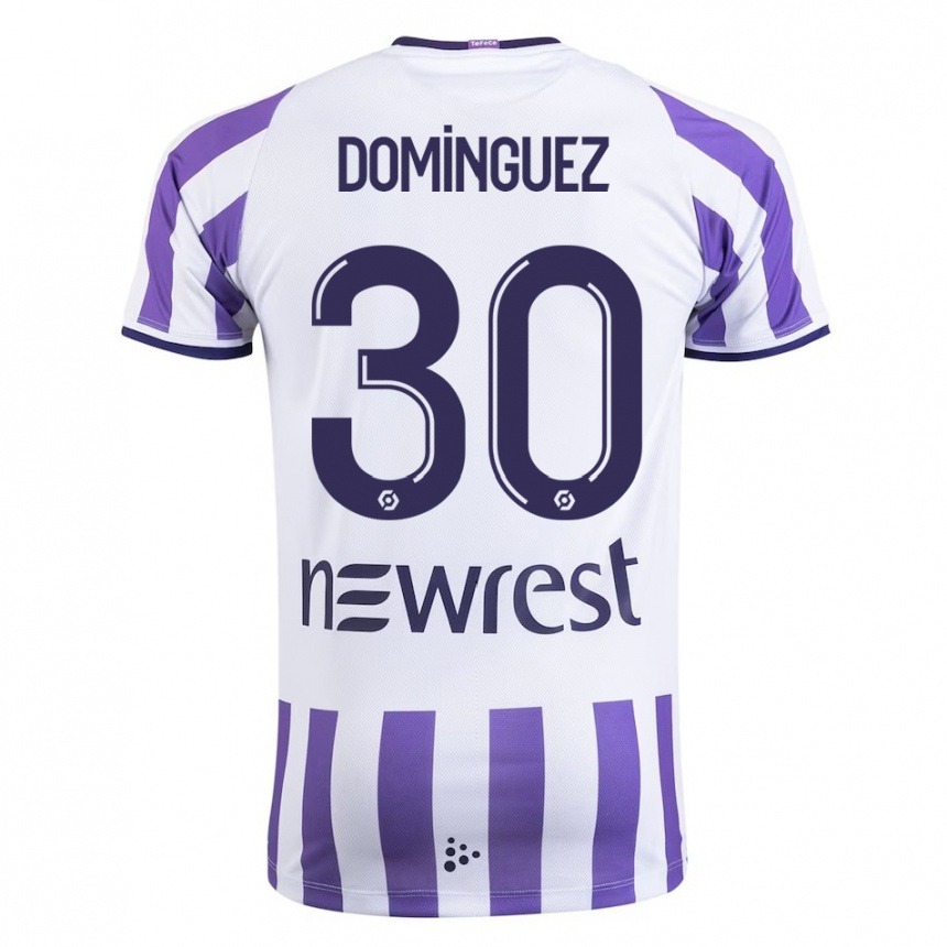 Enfant Football Maillot Álex Domínguez #30 Blanc Tenues Domicile 2023/24 Canada