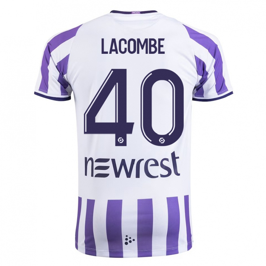 Enfant Football Maillot Justin Lacombe #40 Blanc Tenues Domicile 2023/24 Canada