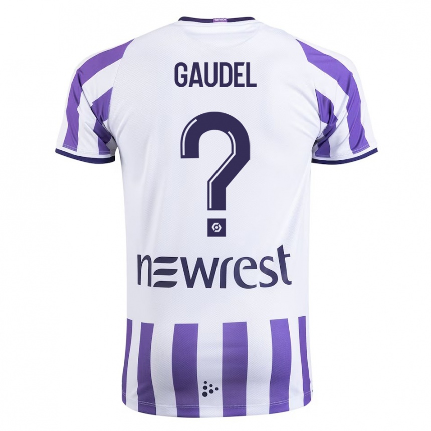 Enfant Football Maillot Raphaël Gaudel #0 Blanc Tenues Domicile 2023/24 Canada