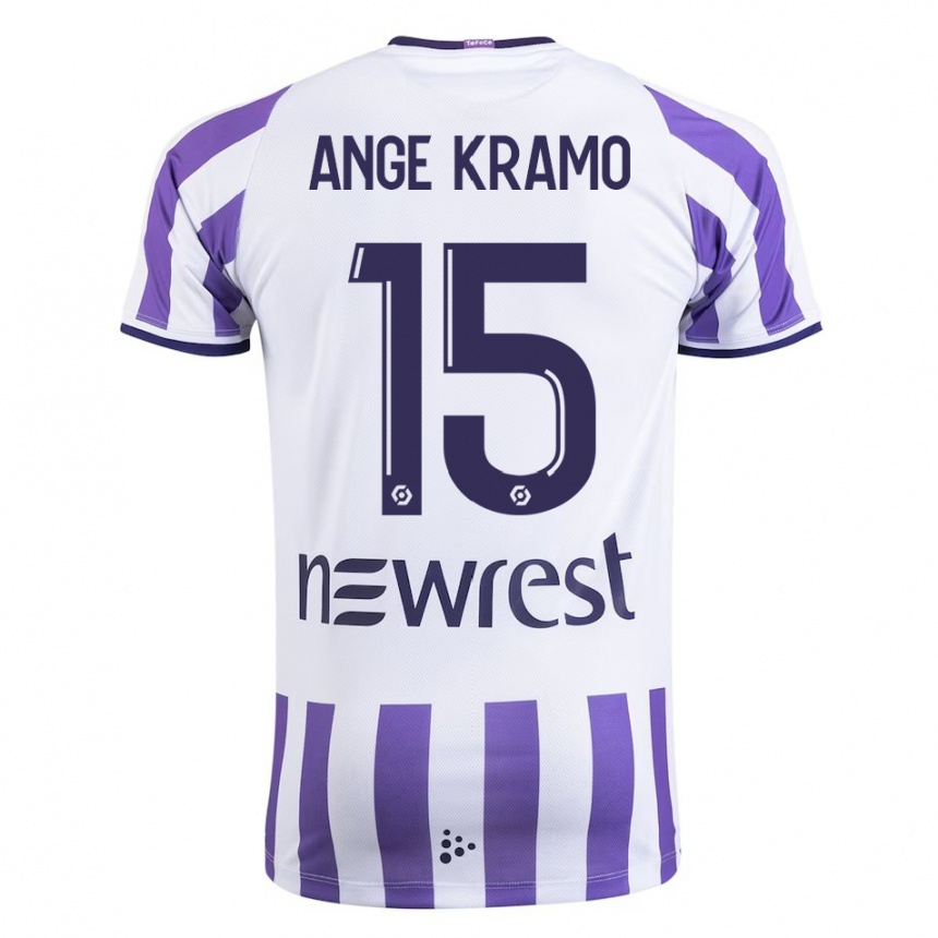 Enfant Football Maillot Marie Ange Kramo #15 Blanc Tenues Domicile 2023/24 Canada