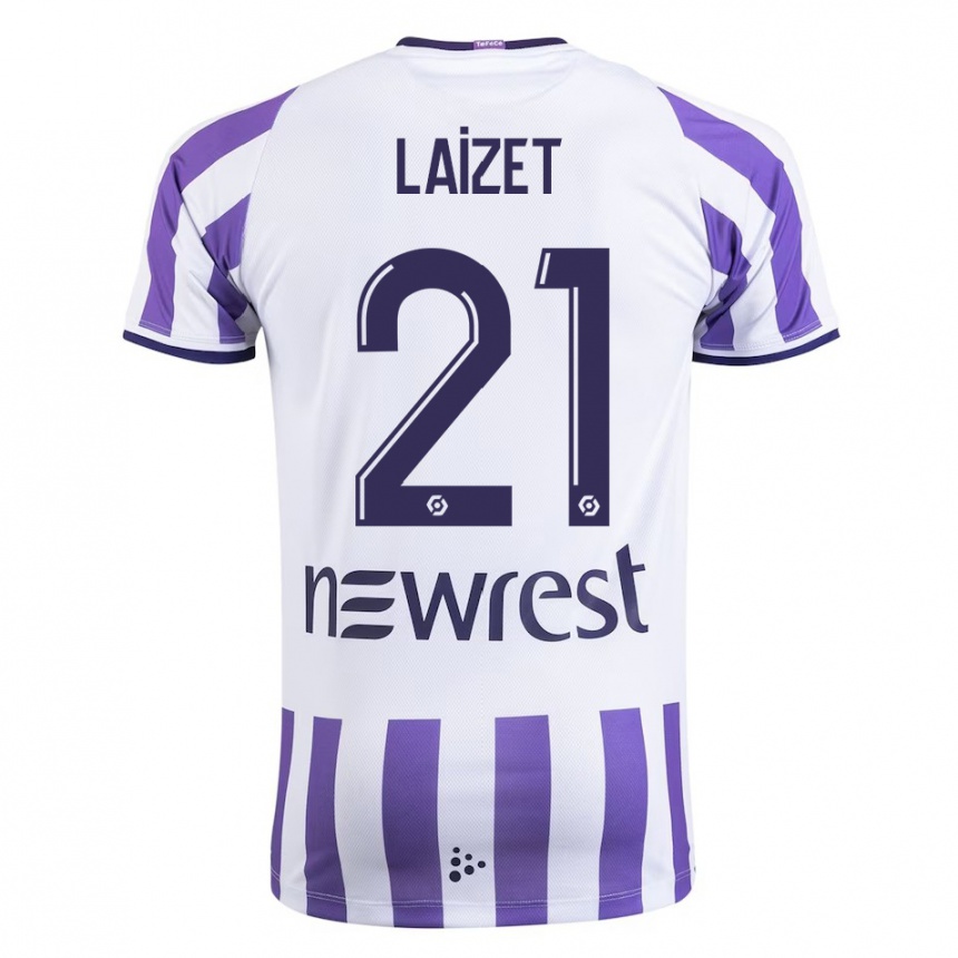 Enfant Football Maillot Emma Laizet #21 Blanc Tenues Domicile 2023/24 Canada