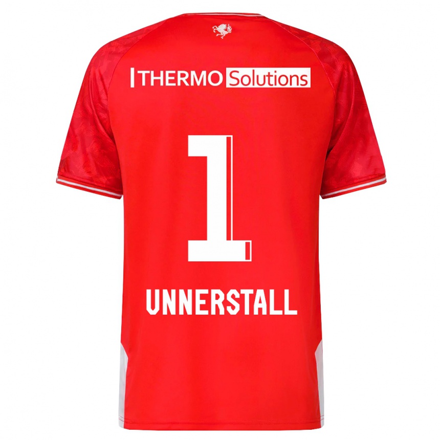 Kids Football Lars Unnerstall #1 Red Home Jersey 2023/24 T-Shirt Canada