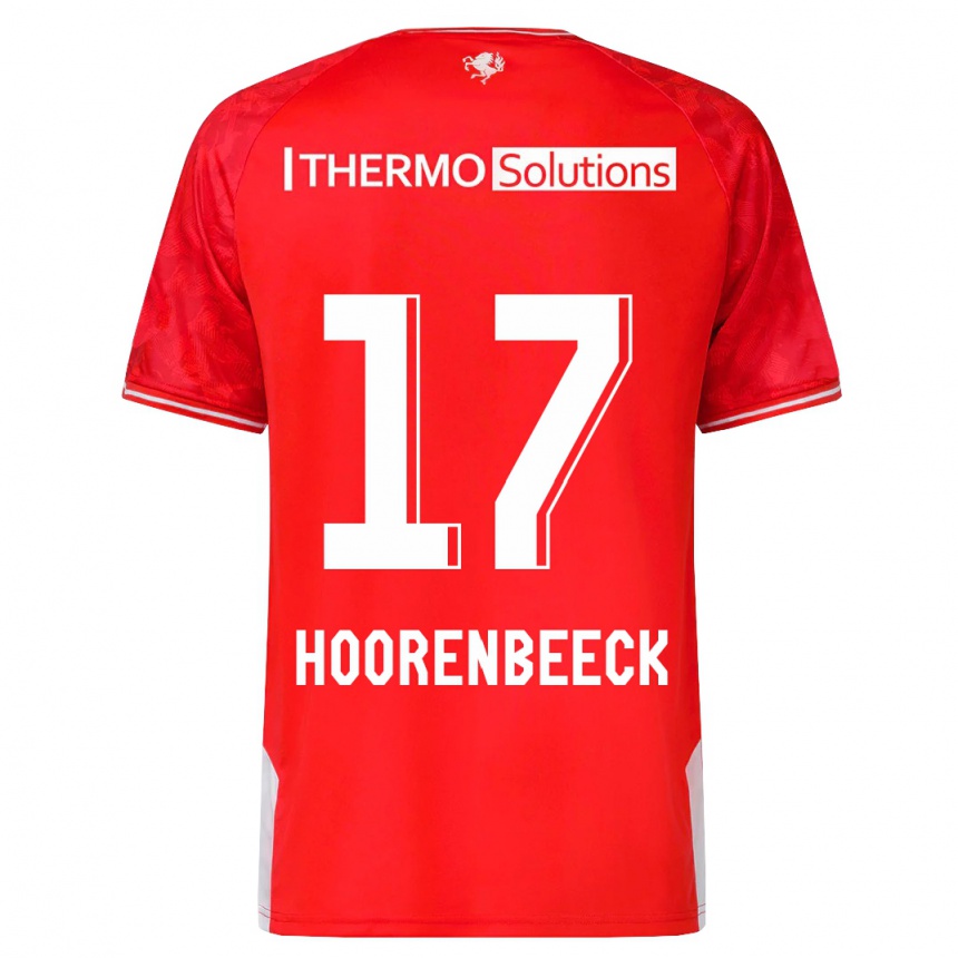 Kids Football Alec Van Hoorenbeeck #17 Red Home Jersey 2023/24 T-Shirt Canada