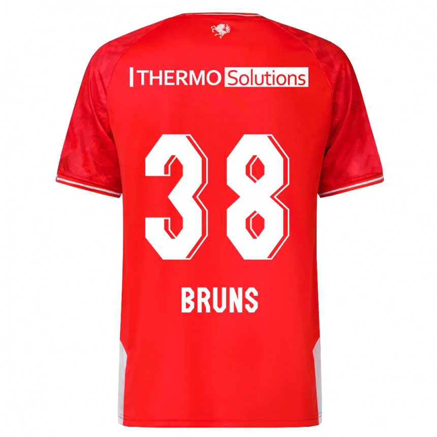 Kids Football Max Bruns #38 Red Home Jersey 2023/24 T-Shirt Canada