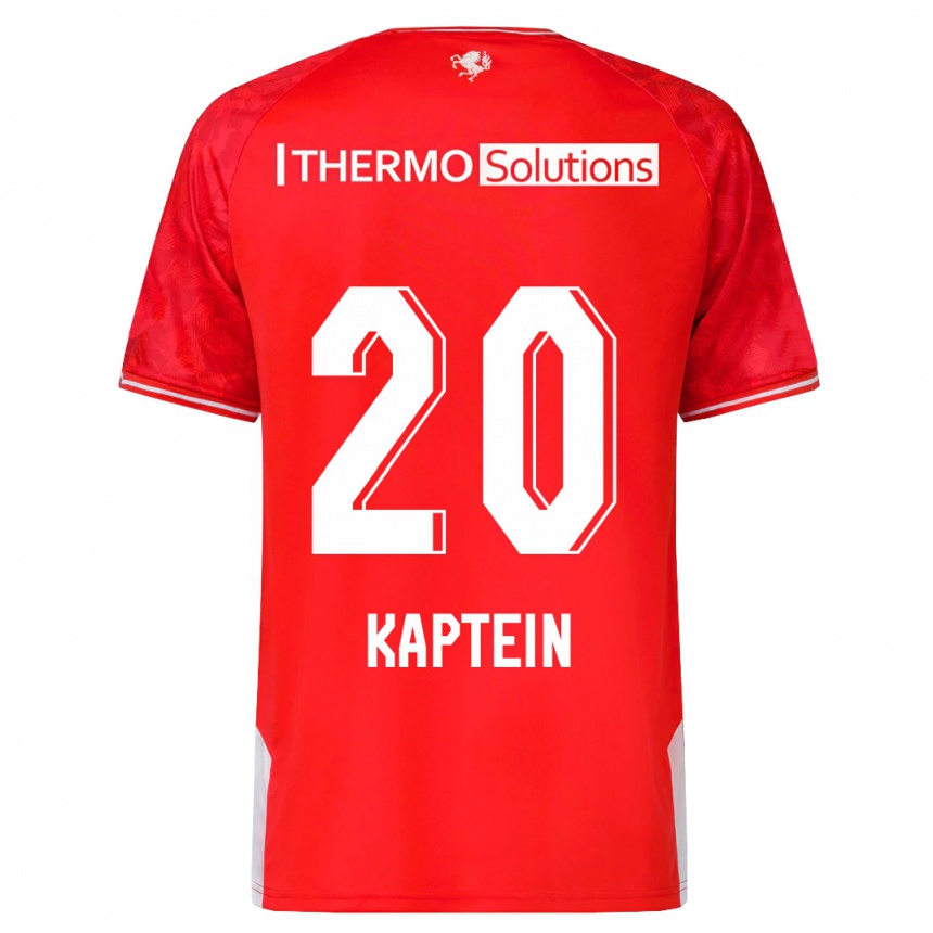 Kids Football Wieke Kaptein #20 Red Home Jersey 2023/24 T-Shirt Canada