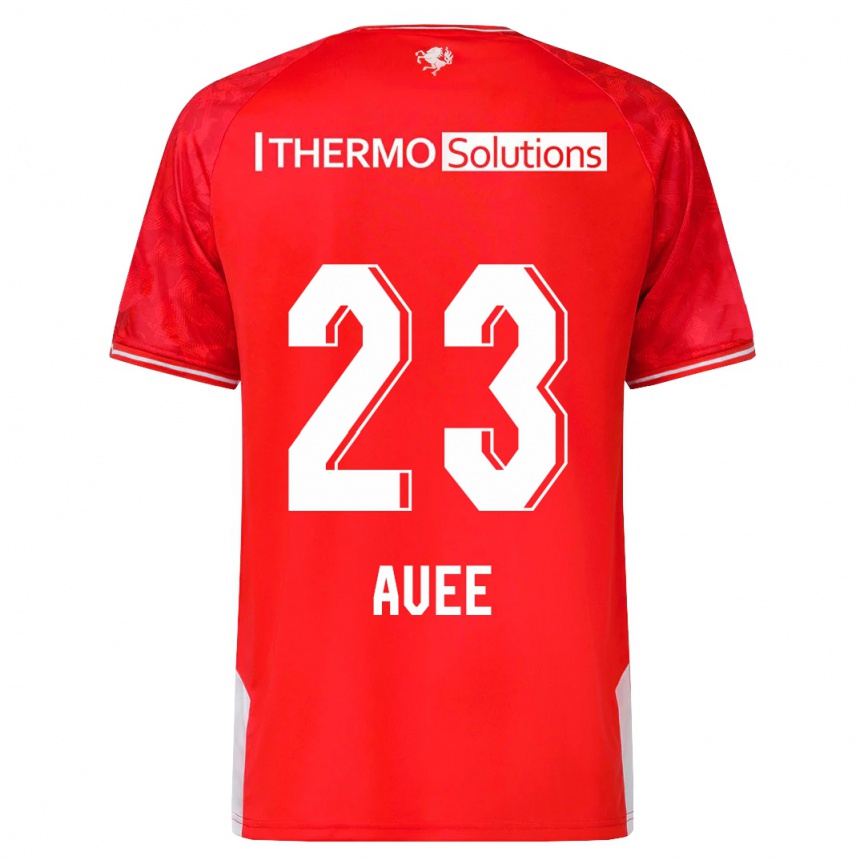 Kids Football Marit Auée #23 Red Home Jersey 2023/24 T-Shirt Canada