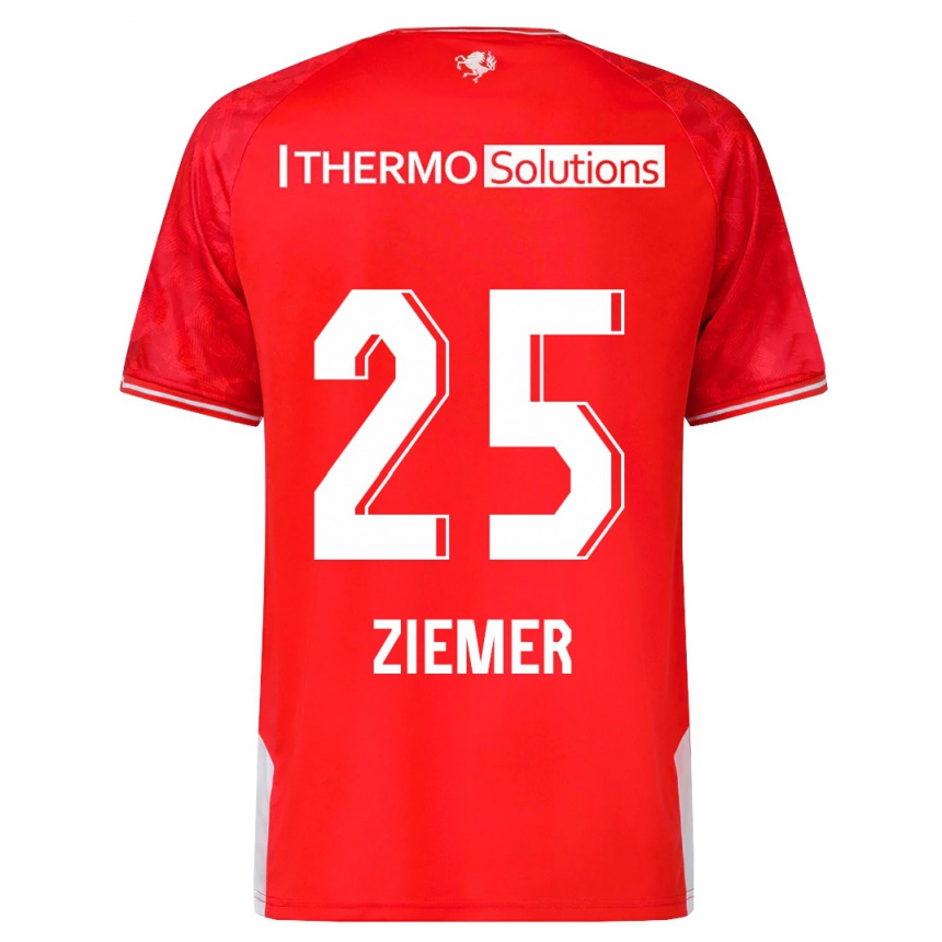 Kids Football Taylor Ziemer #25 Red Home Jersey 2023/24 T-Shirt Canada