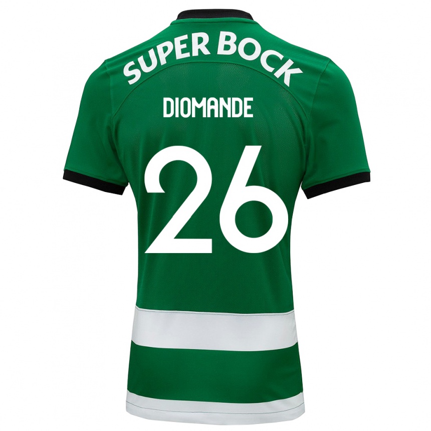 Kids Football Ousmane Diomande #26 Green Home Jersey 2023/24 T-Shirt Canada