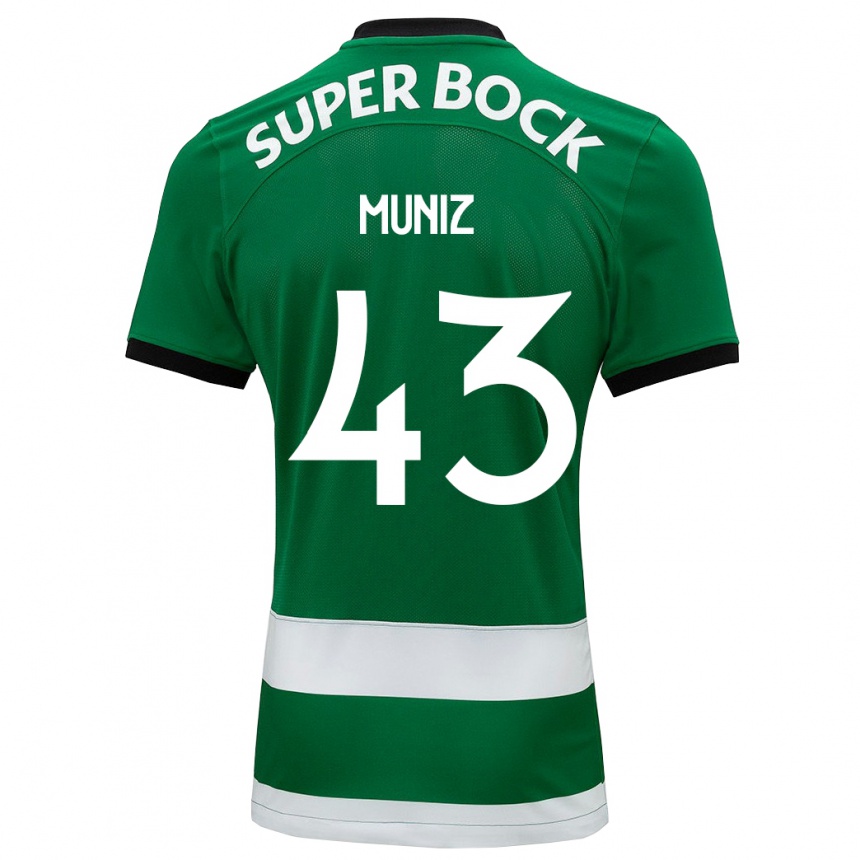 Kids Football João Muniz #43 Green Home Jersey 2023/24 T-Shirt Canada