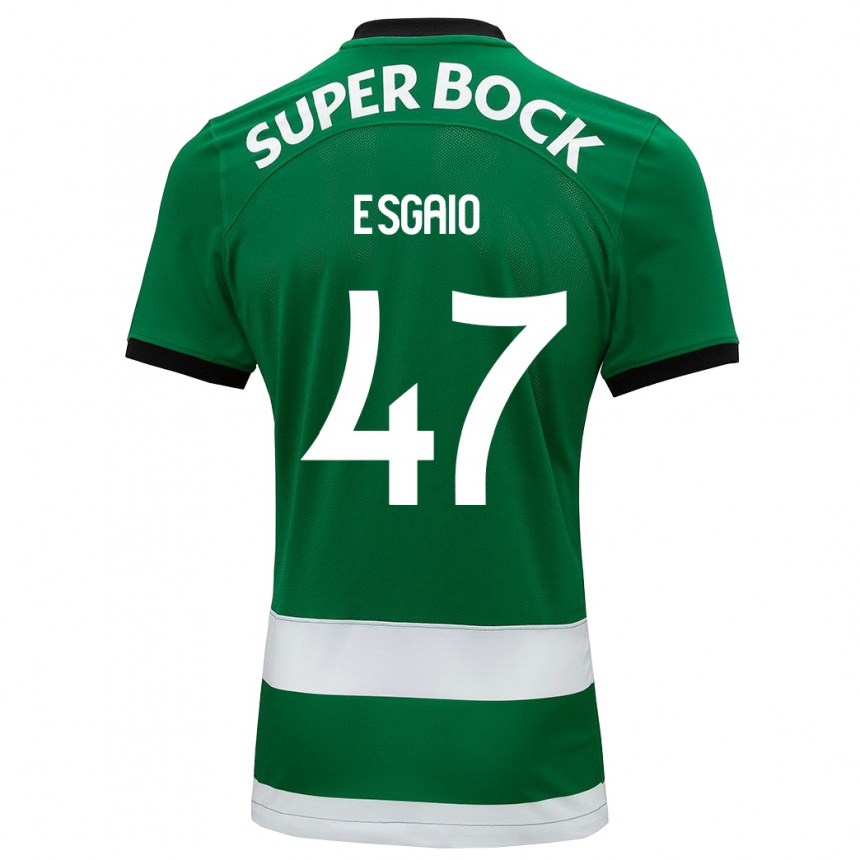 Kids Football Ricardo Esgaio #47 Green Home Jersey 2023/24 T-Shirt Canada