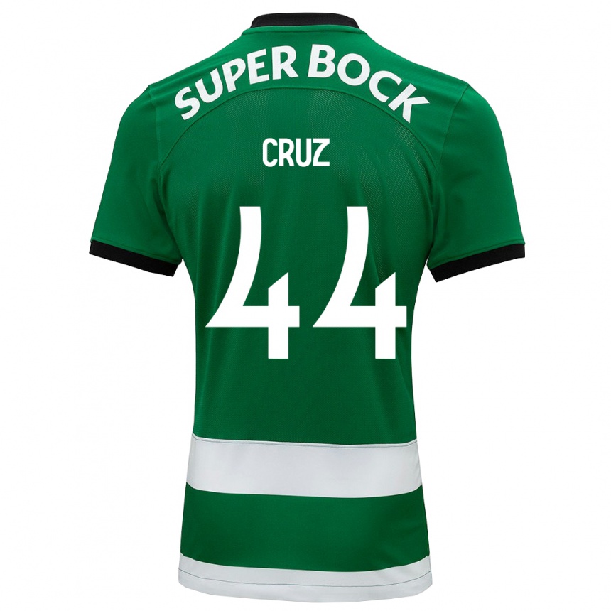 Kids Football Marco Cruz #44 Green Home Jersey 2023/24 T-Shirt Canada