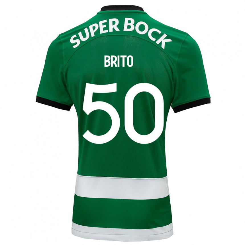 Enfant Football Maillot Alexandre Brito #50 Vert Tenues Domicile 2023/24 Canada