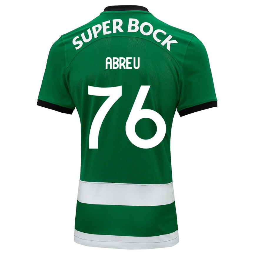 Kids Football Diogo Abreu #76 Green Home Jersey 2023/24 T-Shirt Canada