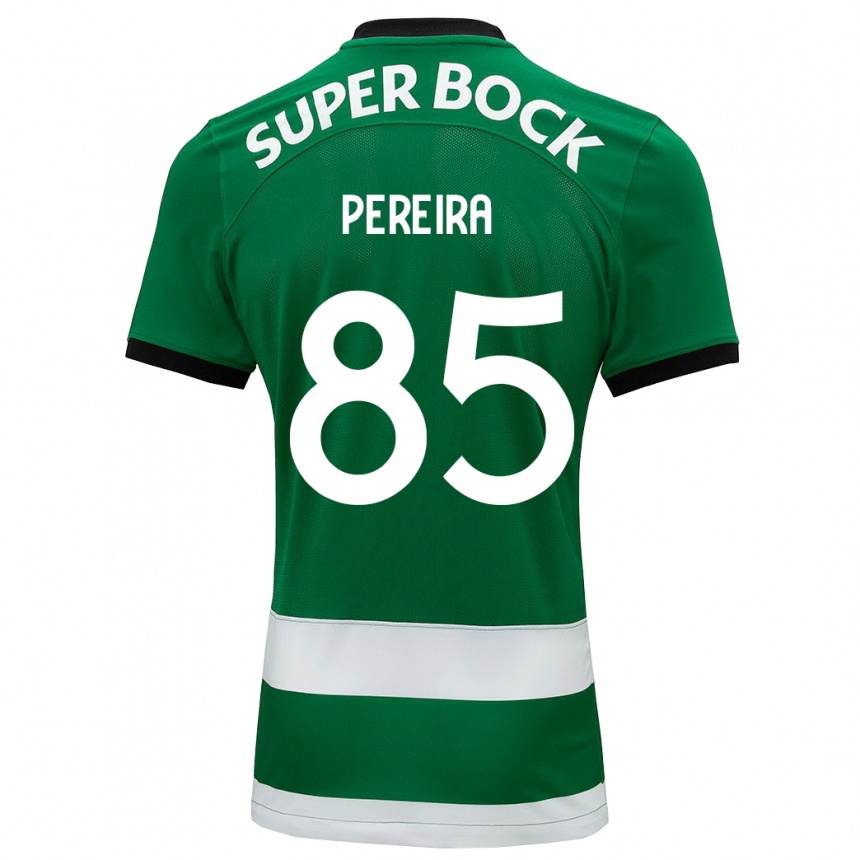 Kids Football João Pereira #85 Green Home Jersey 2023/24 T-Shirt Canada