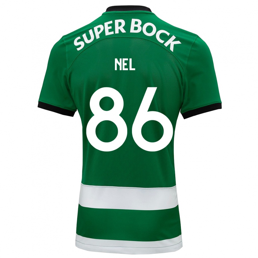 Kids Football Rafael Nel #86 Green Home Jersey 2023/24 T-Shirt Canada