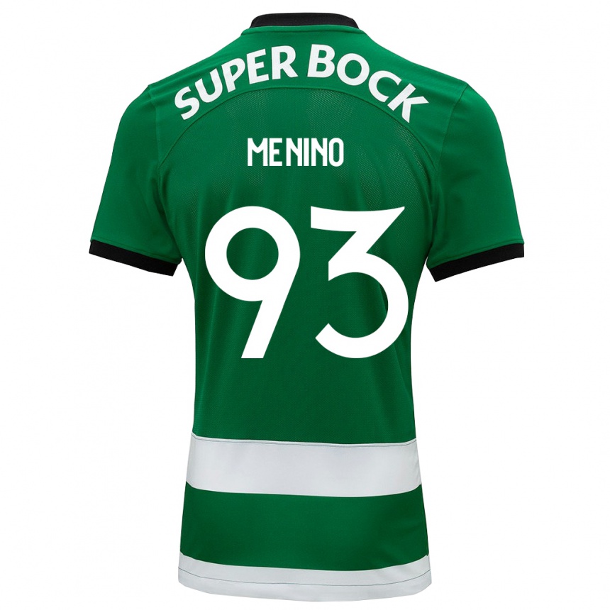 Kids Football Miguel Menino #93 Green Home Jersey 2023/24 T-Shirt Canada