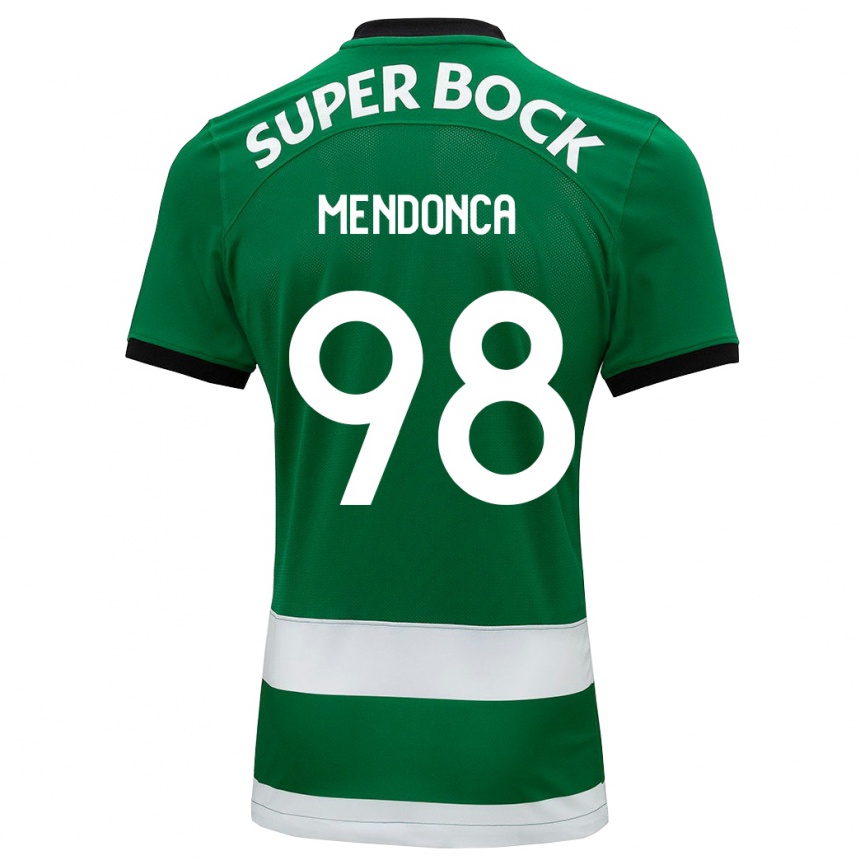 Kids Football Manuel Mendonça #98 Green Home Jersey 2023/24 T-Shirt Canada