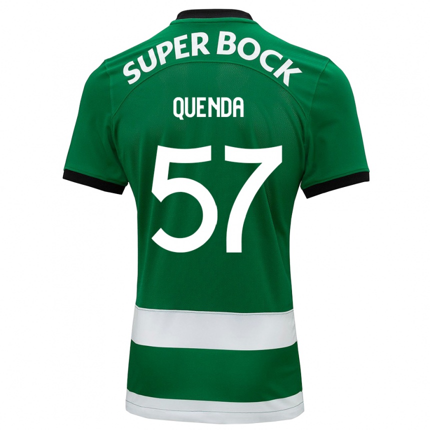 Kids Football Geovany Quenda #57 Green Home Jersey 2023/24 T-Shirt Canada