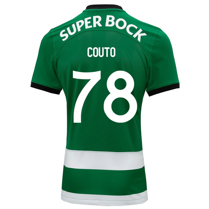 Kids Football Mauro Couto #78 Green Home Jersey 2023/24 T-Shirt Canada