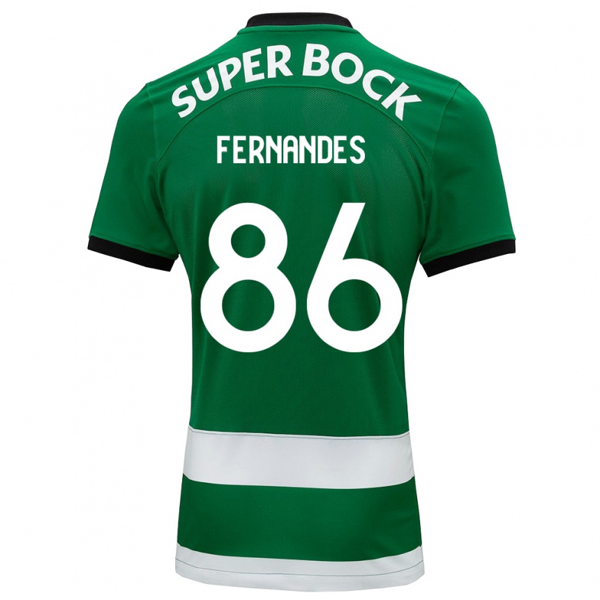 Enfant Football Maillot Emanuel Fernandes #86 Vert Tenues Domicile 2023/24 Canada