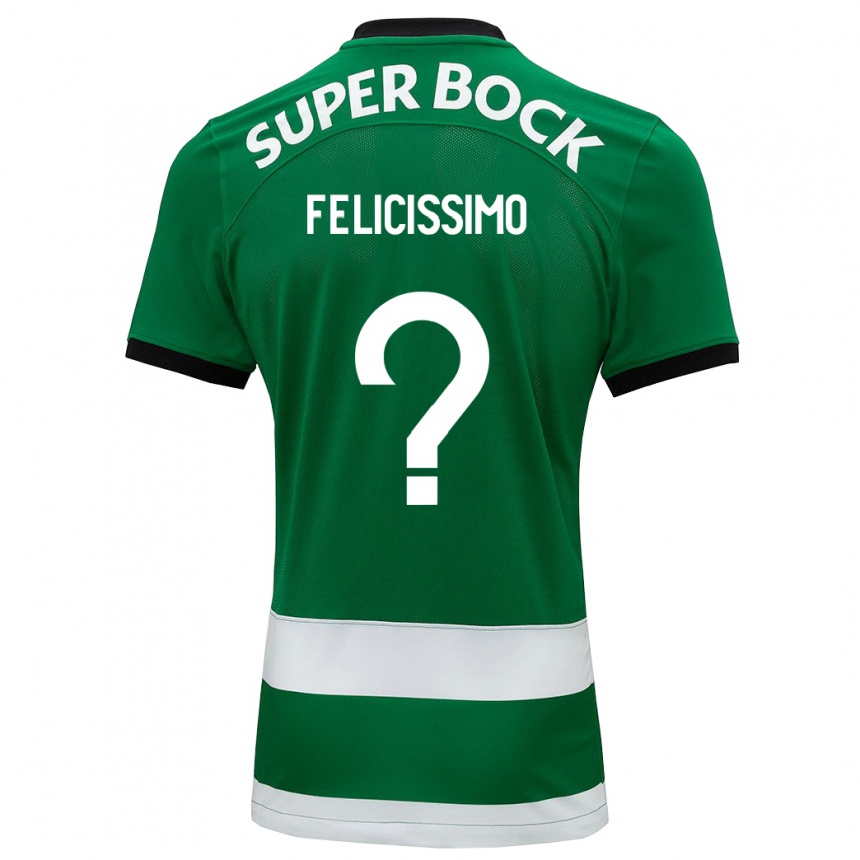 Enfant Football Maillot Eduardo Felicíssimo #0 Vert Tenues Domicile 2023/24 Canada