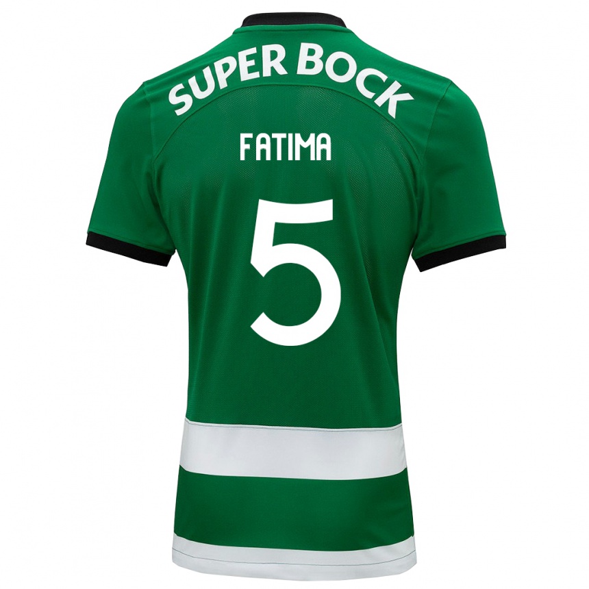 Kids Football Francisca Fatima Aquino Dutra #5 Green Home Jersey 2023/24 T-Shirt Canada