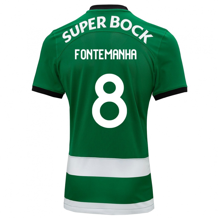 Kids Football Rita Fontemanha #8 Green Home Jersey 2023/24 T-Shirt Canada