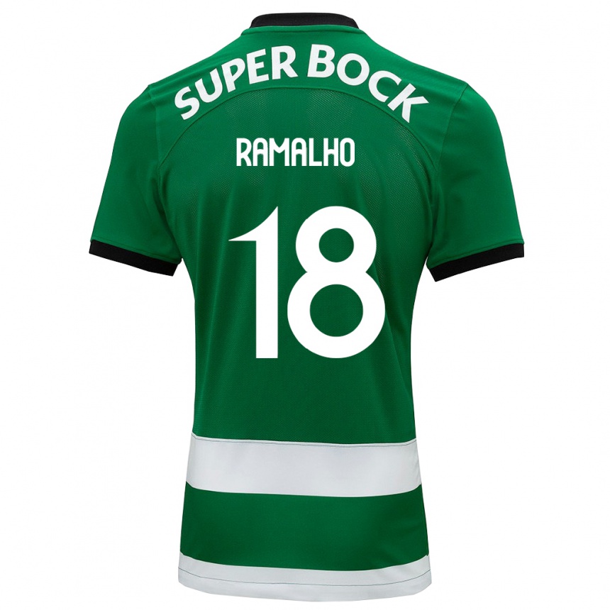 Enfant Football Maillot Inês Filipa Ramalho Gonçalves #18 Vert Tenues Domicile 2023/24 Canada