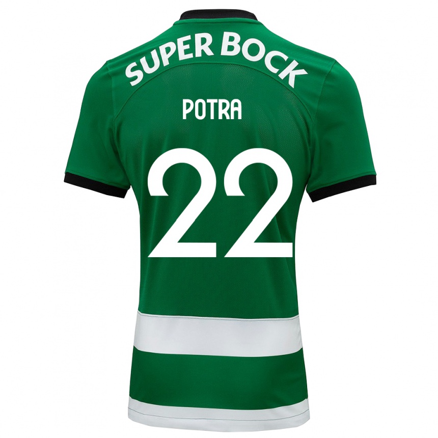 Kids Football Catarina Sofia Branco Potra #22 Green Home Jersey 2023/24 T-Shirt Canada