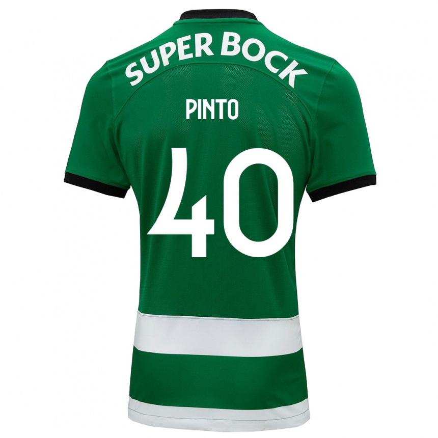 Kids Football Rita Pinto De Almeida #40 Green Home Jersey 2023/24 T-Shirt Canada