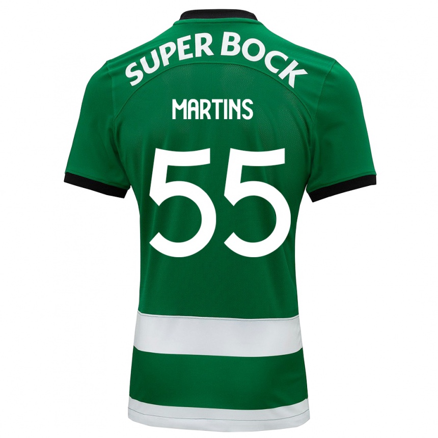 Kids Football Carolina Martins #55 Green Home Jersey 2023/24 T-Shirt Canada