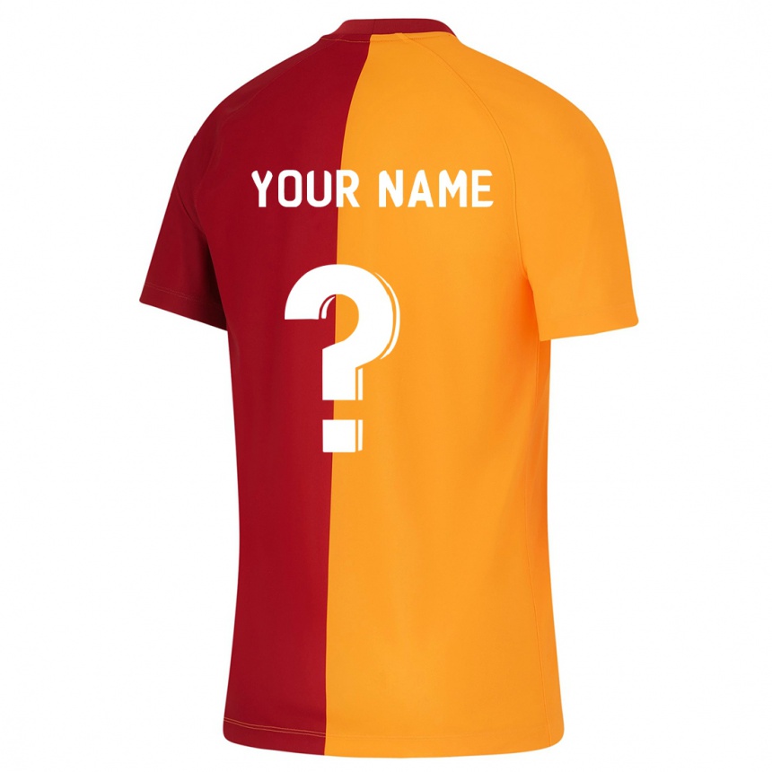 Enfant Football Maillot Votre Nom #0 Orange Tenues Domicile 2023/24 Canada