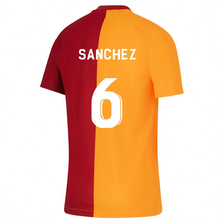 Kids Football Davinson Sanchez #6 Orange Home Jersey 2023/24 T-Shirt Canada