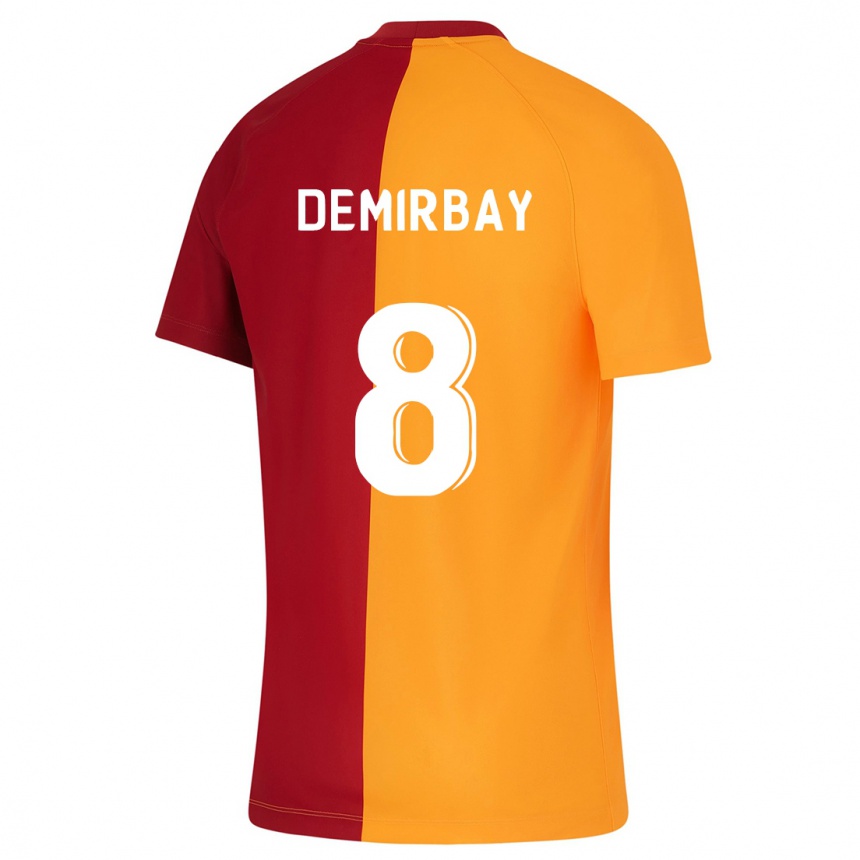 Kids Football Kerem Demirbay #8 Orange Home Jersey 2023/24 T-Shirt Canada