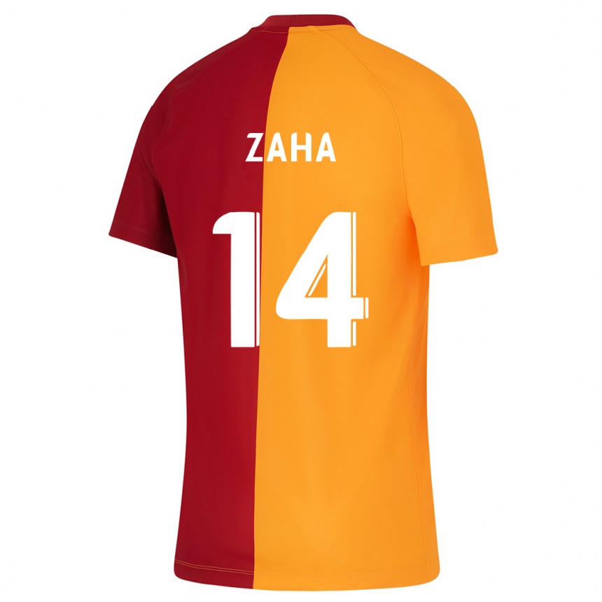 Enfant Football Maillot Wilfried Zaha #14 Orange Tenues Domicile 2023/24 Canada