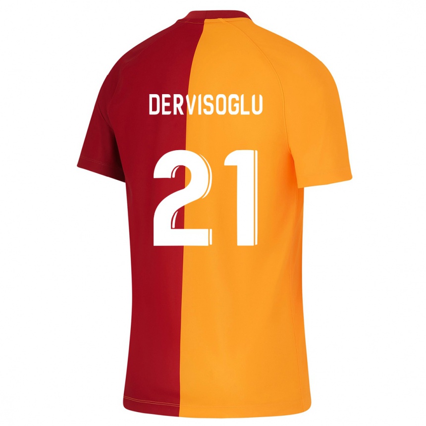 Kids Football Halil Dervişoğlu #21 Orange Home Jersey 2023/24 T-Shirt Canada