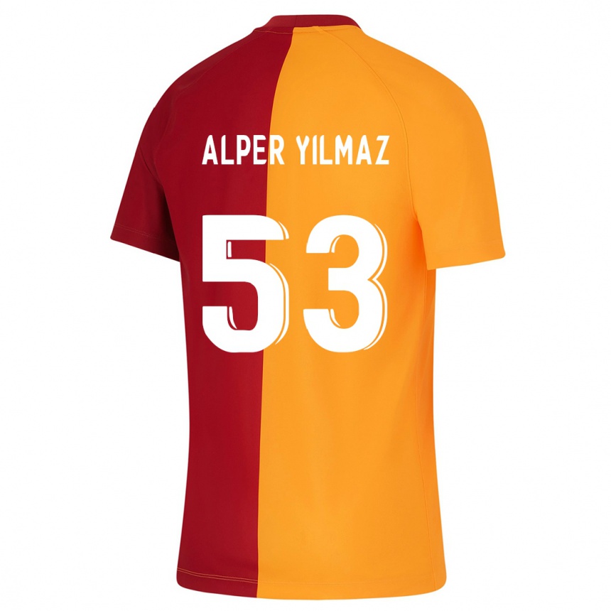 Enfant Football Maillot Barış Alper Yılmaz #53 Orange Tenues Domicile 2023/24 Canada