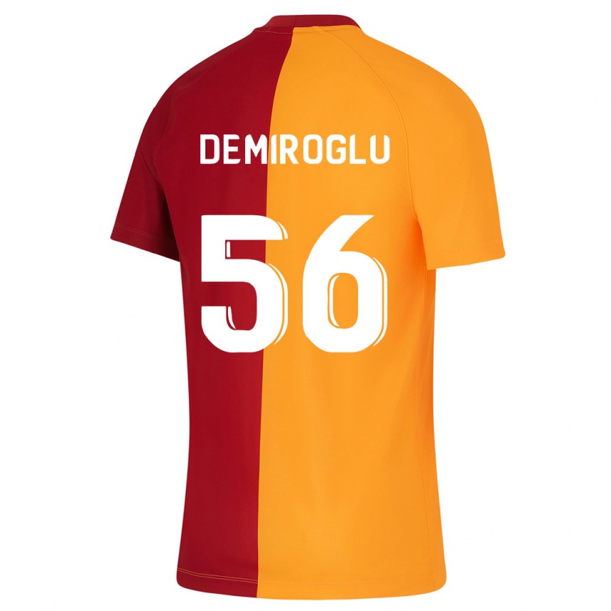 Kids Football Baran Demiroğlu #56 Orange Home Jersey 2023/24 T-Shirt Canada