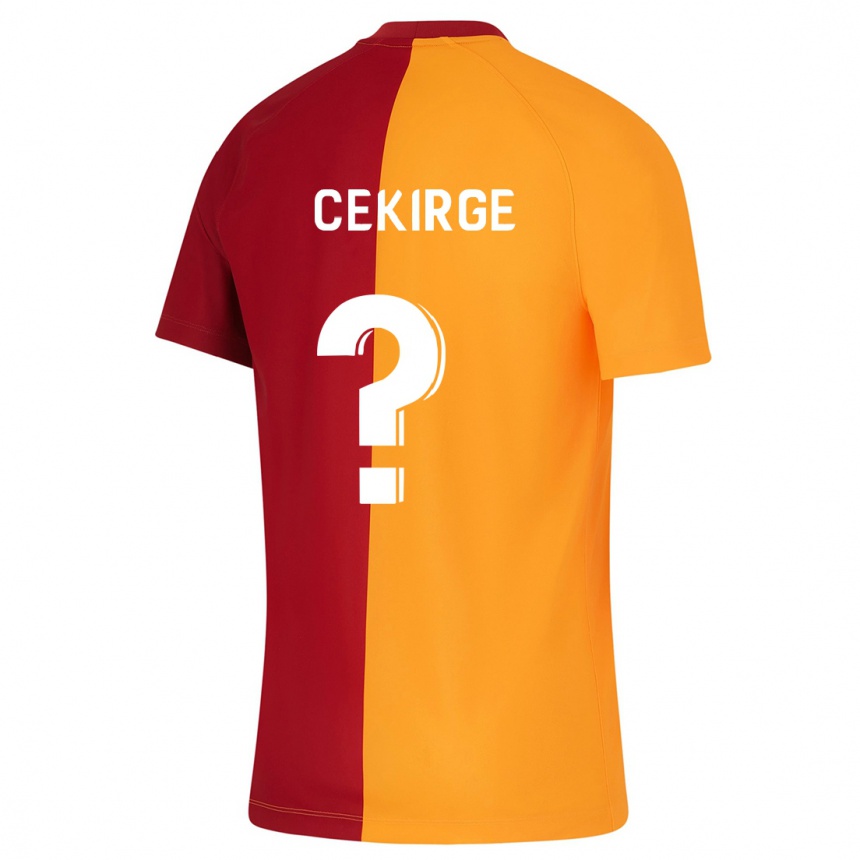 Kids Football Yasin Cekirge #0 Orange Home Jersey 2023/24 T-Shirt Canada