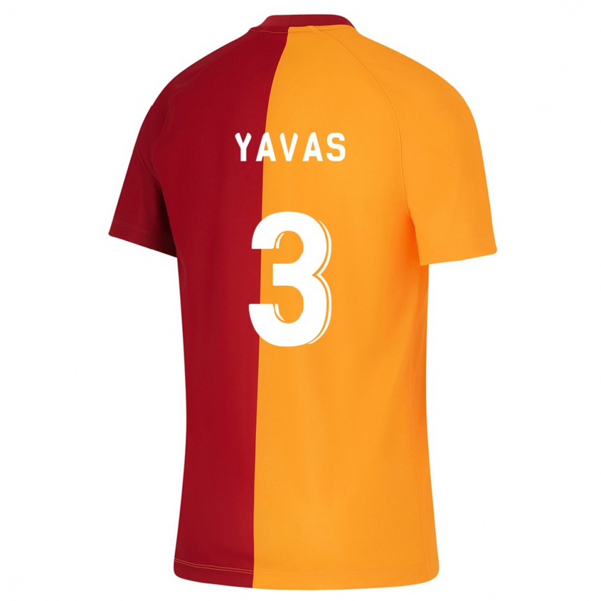 Enfant Football Maillot Arda Yavas #3 Orange Tenues Domicile 2023/24 Canada